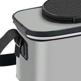 Maxbell Fishing Bucket Foldable Multifunction with Strap for Gardening Picnic Hiking Gray 30cmx20cmx20cm