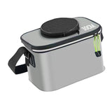 Maxbell Fishing Bucket Foldable Multifunction with Strap for Gardening Picnic Hiking Gray 30cmx20cmx20cm