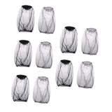Maxbell 10Pcs Fly Head Net Mesh Netting for Backpacking Outdoor Activity Travel