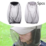 Maxbell 10Pcs Fly Head Net Mesh Netting for Backpacking Outdoor Activity Travel