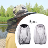 Maxbell 10Pcs Fly Head Net Mesh Netting for Backpacking Outdoor Activity Travel