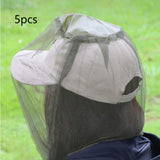 Maxbell 10Pcs Fly Head Net Mesh Netting for Backpacking Outdoor Activity Travel