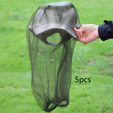 Maxbell 10Pcs Fly Head Net Mesh Netting for Backpacking Outdoor Activity Travel