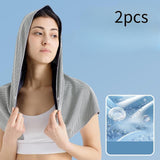 Maxbell 2Pcs Cooling Hoodie Towels for Hot Weather Reusable