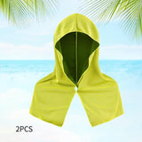 Maxbell 2Pcs Cooling Hoodie Towels for Hot Weather Reusable
