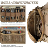 Maxbell Chest Pack Polyester Nylon Chest Rig Pouch for Hunting Rock Climbing Cycling Brown