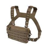 Maxbell Chest Pack Polyester Nylon Chest Rig Pouch for Hunting Rock Climbing Cycling Brown