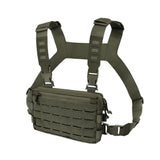 Maxbell Chest Pack Polyester Nylon Chest Rig Pouch for Hunting Rock Climbing Cycling Green