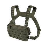 Maxbell Chest Pack Polyester Nylon Chest Rig Pouch for Hunting Rock Climbing Cycling Green