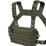 Maxbell Chest Pack Polyester Nylon Chest Rig Pouch for Hunting Rock Climbing Cycling Green