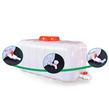 Maxbell Water Containers for Storage Thickened for Outdoor Supplies Picnics Barbecue 150 catties White