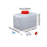Maxbell Water Container Set Drink Dispenser Portable for Fishing Driving Backpacking 15L