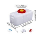 Maxbell Water Container Kit Multifunction Water Bucket for Fishing Traveling Outdoor 100L Double Lid