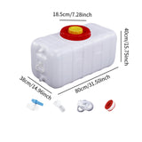 Maxbell Water Container Kit Multifunction Water Bucket for Fishing Traveling Outdoor 150L Double Lid