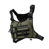 Maxbell Chest Rig Bag Adjustable Strap Modern Chest Pouch for Cycling Walking Picnic Green