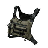 Maxbell Chest Rig Bag Adjustable Strap Modern Chest Pouch for Cycling Walking Picnic Green