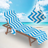 Maxbell Beach Chair Cover Thick Lounge Chair Towel Cover for Outdoor Vacation Travel Style A