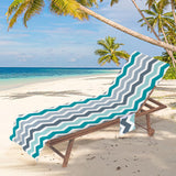 Maxbell Beach Chair Cover Thick Lounge Chair Towel Cover for Outdoor Vacation Travel Style B