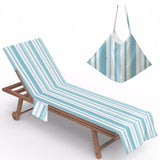 Maxbell Beach Chair Cover Thick Lounge Chair Towel Cover for Outdoor Vacation Travel Style F