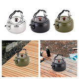 Maxbell Tea Kettle Thickened Cook Pot Boiling Water Pot for Camping Cooking Stovetop Argent