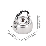 Maxbell Tea Kettle Thickened Cook Pot Boiling Water Pot for Camping Cooking Stovetop Argent
