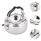 Maxbell Tea Kettle Thickened Cook Pot Boiling Water Pot for Camping Cooking Stovetop Argent
