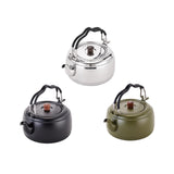 Maxbell Tea Kettle Thickened Cook Pot Boiling Water Pot for Camping Cooking Stovetop Argent