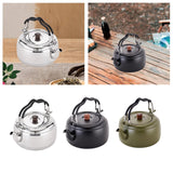 Maxbell Tea Kettle Thickened Cook Pot Boiling Water Pot for Camping Cooking Stovetop Argent