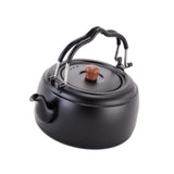 Maxbell Tea Kettle Thickened Cook Pot Boiling Water Pot for Camping Cooking Stovetop Black