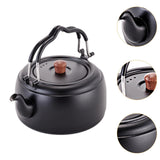 Maxbell Tea Kettle Thickened Cook Pot Boiling Water Pot for Camping Cooking Stovetop Black