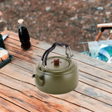 Maxbell Tea Kettle Thickened Cook Pot Boiling Water Pot for Camping Cooking Stovetop Green