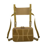 Maxbell Chest Rig Bag Practical Multifunction Workout Pack for Hiking Fishing Travel Pure Khaki