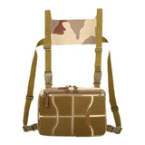 Maxbell Chest Rig Bag Practical Multifunction Workout Pack for Hiking Fishing Travel Khaki