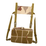 Maxbell Chest Rig Bag Practical Multifunction Workout Pack for Hiking Fishing Travel Khaki