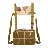 Maxbell Chest Rig Bag Practical Multifunction Workout Pack for Hiking Fishing Travel Khaki