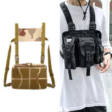 Maxbell Chest Rig Bag Practical Multifunction Workout Pack for Hiking Fishing Travel Khaki