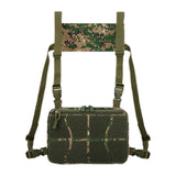 Maxbell Chest Rig Bag Practical Multifunction Workout Pack for Hiking Fishing Travel Dark Green