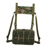 Maxbell Chest Rig Bag Practical Multifunction Workout Pack for Hiking Fishing Travel Dark Green