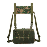 Maxbell Chest Rig Bag Practical Multifunction Workout Pack for Hiking Fishing Travel Dark Green