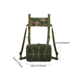 Maxbell Chest Rig Bag Practical Multifunction Workout Pack for Hiking Fishing Travel Dark Green