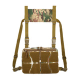 Maxbell Chest Rig Bag Practical Multifunction Workout Pack for Hiking Fishing Travel Khaki Green