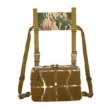 Maxbell Chest Rig Bag Practical Multifunction Workout Pack for Hiking Fishing Travel Khaki Green