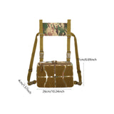 Maxbell Chest Rig Bag Practical Multifunction Workout Pack for Hiking Fishing Travel Khaki Green