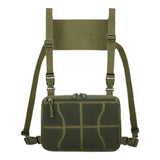 Maxbell Chest Rig Bag Practical Multifunction Workout Pack for Hiking Fishing Travel Green