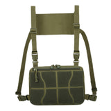 Maxbell Chest Rig Bag Practical Multifunction Workout Pack for Hiking Fishing Travel Green