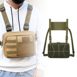 Maxbell Chest Rig Bag Practical Multifunction Workout Pack for Hiking Fishing Travel Green