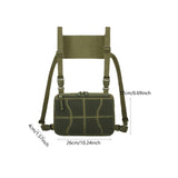 Maxbell Chest Rig Bag Practical Multifunction Workout Pack for Hiking Fishing Travel Green