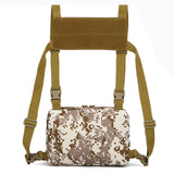 Maxbell Chest Rig Bag Practical Multifunction Workout Pack for Hiking Fishing Travel Light Khaki