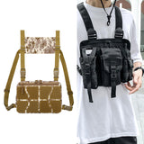Maxbell Chest Rig Bag Practical Multifunction Workout Pack for Hiking Fishing Travel Light Khaki