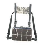 Maxbell Chest Rig Bag Practical Multifunction Workout Pack for Hiking Fishing Travel Grey